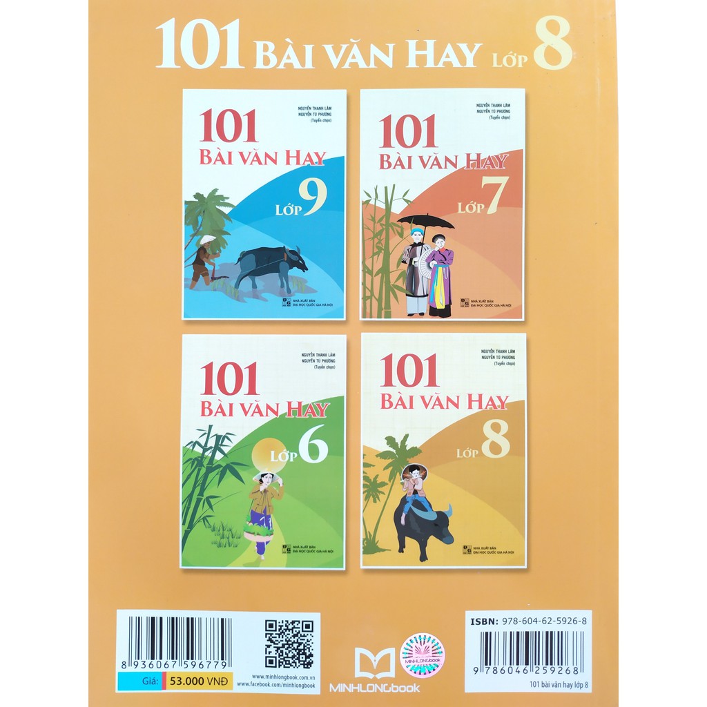 Sách - 101 Bài Văn Hay Lớp 8