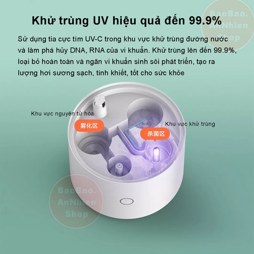 Máy tạo độ ẩm khử trùng UV thông minh Xiaomi Mijia S