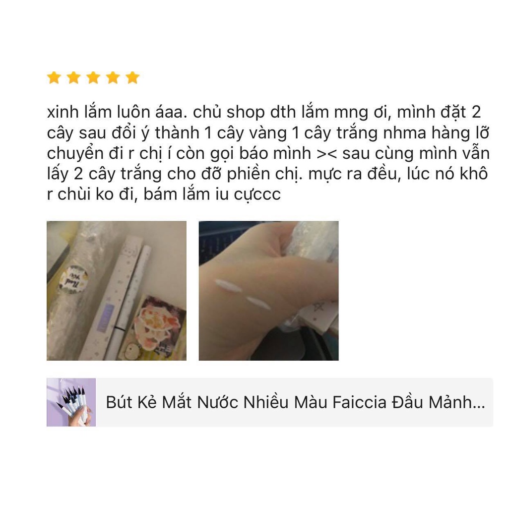 Bút Kẻ Mắt Nước Nhiều Màu Faiccia Đầu Mảnh Siêu Bền Steal Star Cat Nội Địa Trung | BigBuy360 - bigbuy360.vn