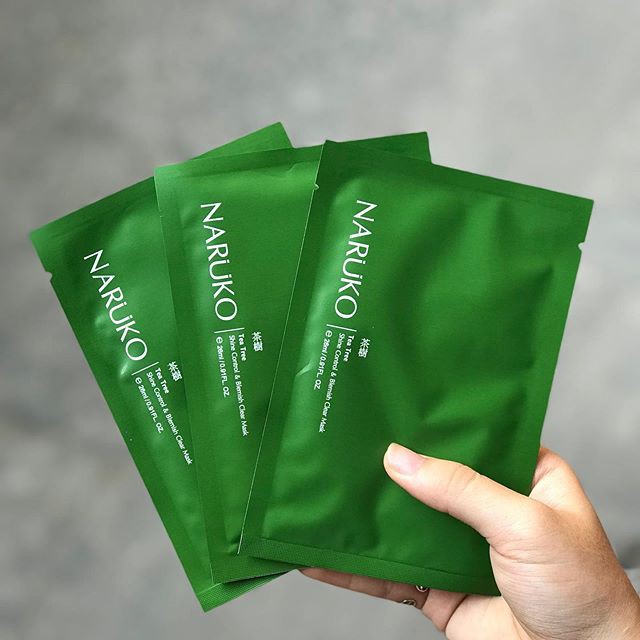 (Chính Hãng) Mặt Nạ Kiểm Soát Dầu Và Mụn Chiết Xuất Tinh Chất Tràm Trà Naruko Mask Sheet Tea Tree