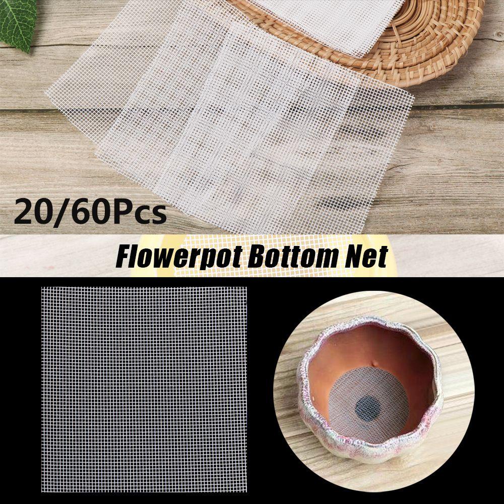 Set 20 / 60 Khay Nhựa Lưới Lót Chậu Cây Cảnh