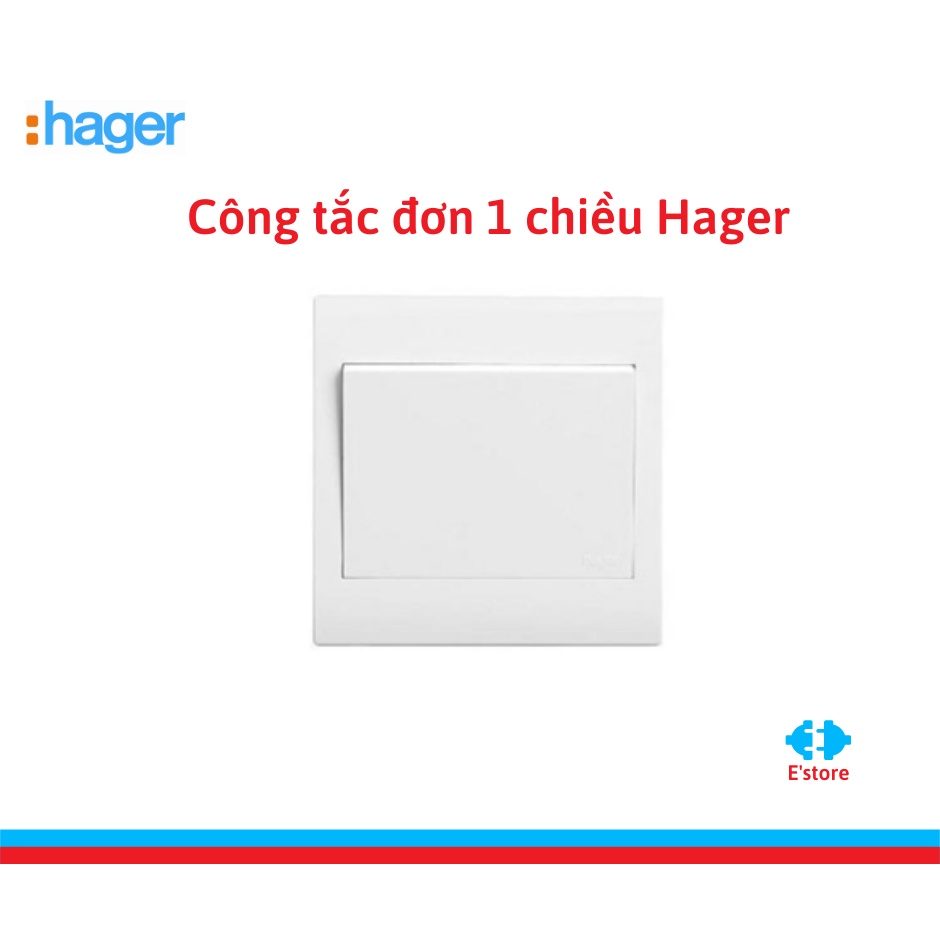 Công tắc đơn 1 chiều Hager