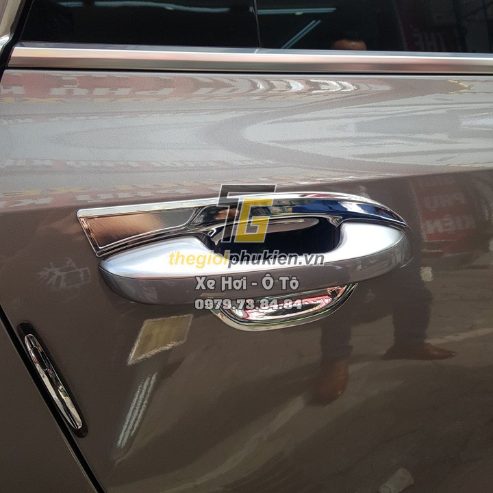 Ốp tay nắm, hõm cửa xe Kia Sorento 2021 mạ Crom cao cấp