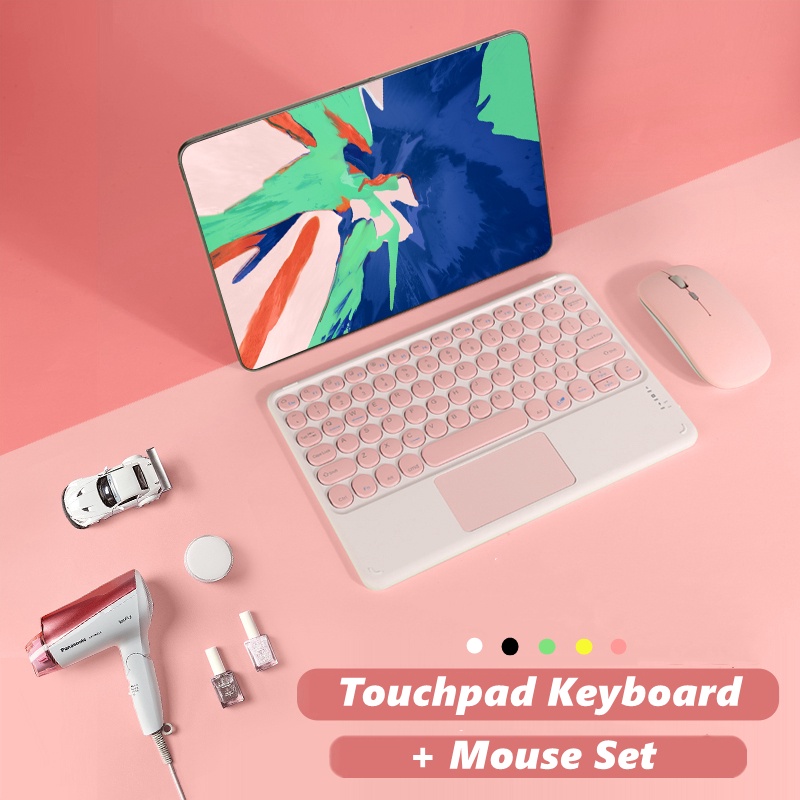 Ốp Máy Tính Bảng Có Bàn Phím Bluetooth Không Dây Cho iPad Touchpad 10.2 '' iPad 7th / 8th / 9th Gen 10.9 '' Air4 / Air5 2021 / 2020 Pro 11 ''