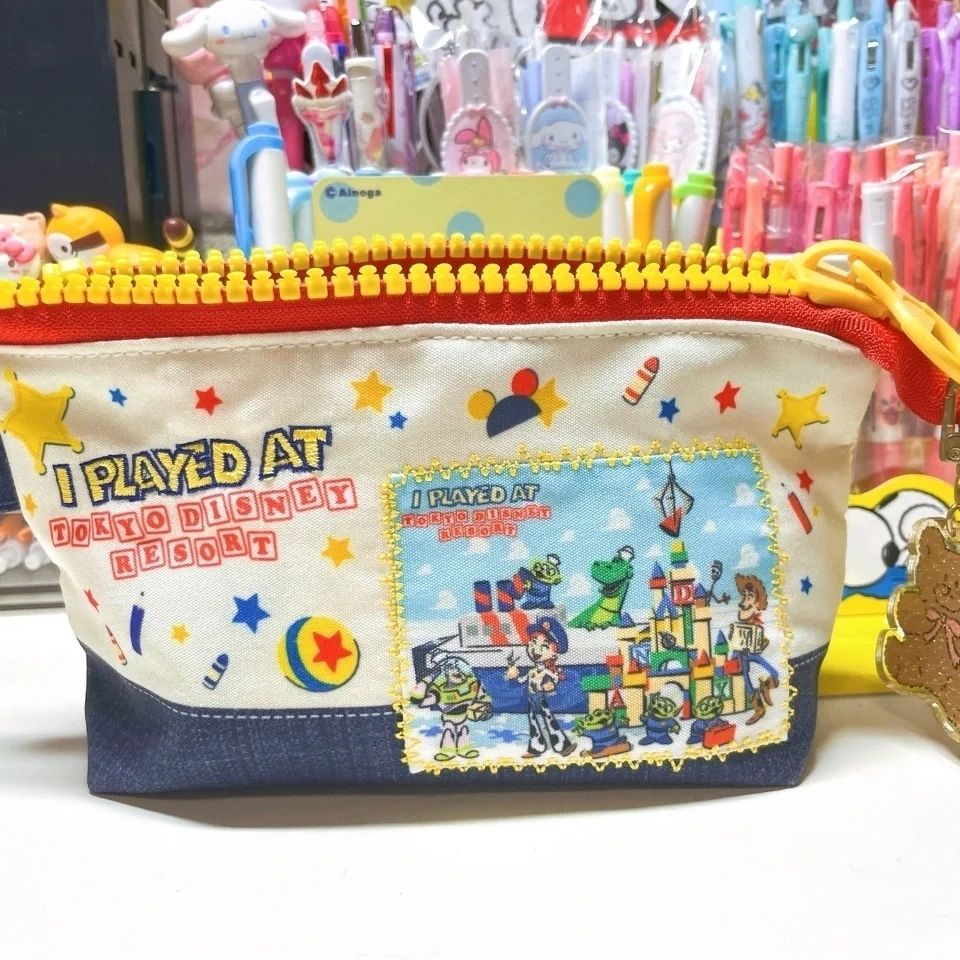 Phong cách Nhật Bản in canvas hộp bút chì hoạt hình dễ thương