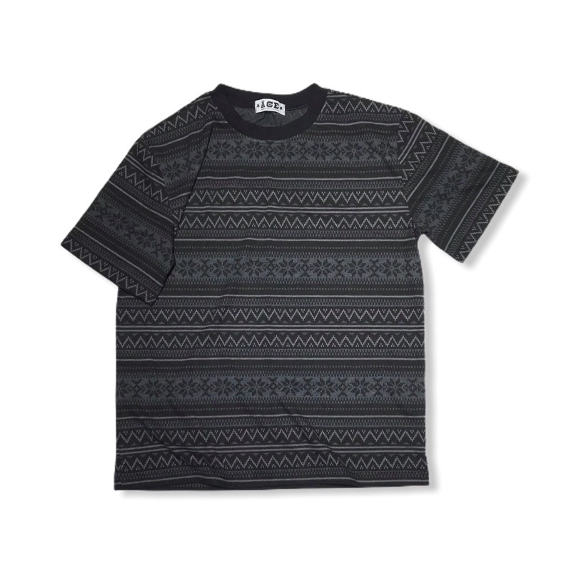 Áo phông ngắn tay hoạ tiết thổ cẩm, dáng rộng, chất vải mềm mịn mát từ Ace streetwear