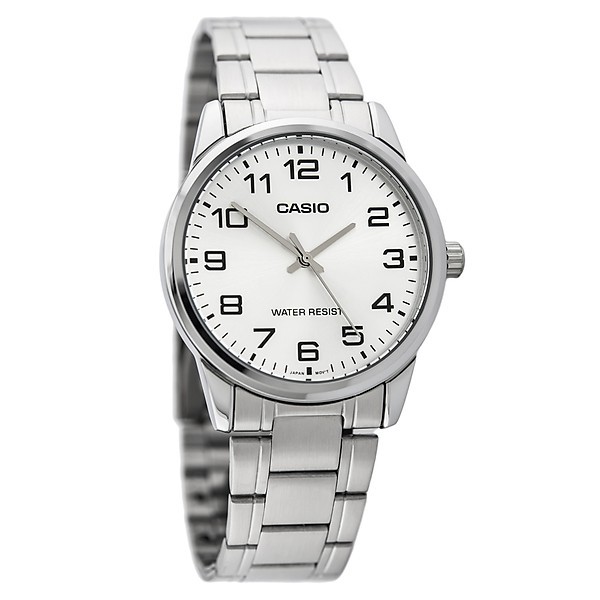 Đồng hồ nam Casio MTP-V001D-7BUDF  - Dây kim loại - Mặt số nền bạc