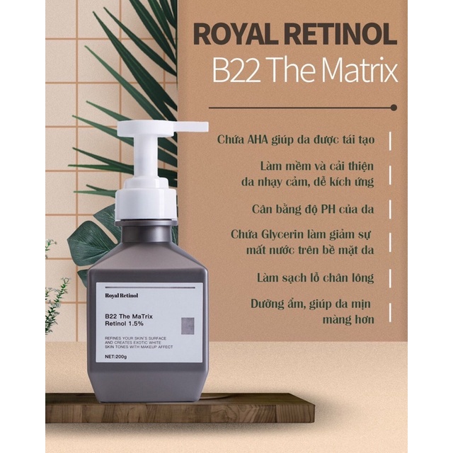 RETINOL B22 THE MATRIX VIET NAM - Kem ủ siêu trắng da body