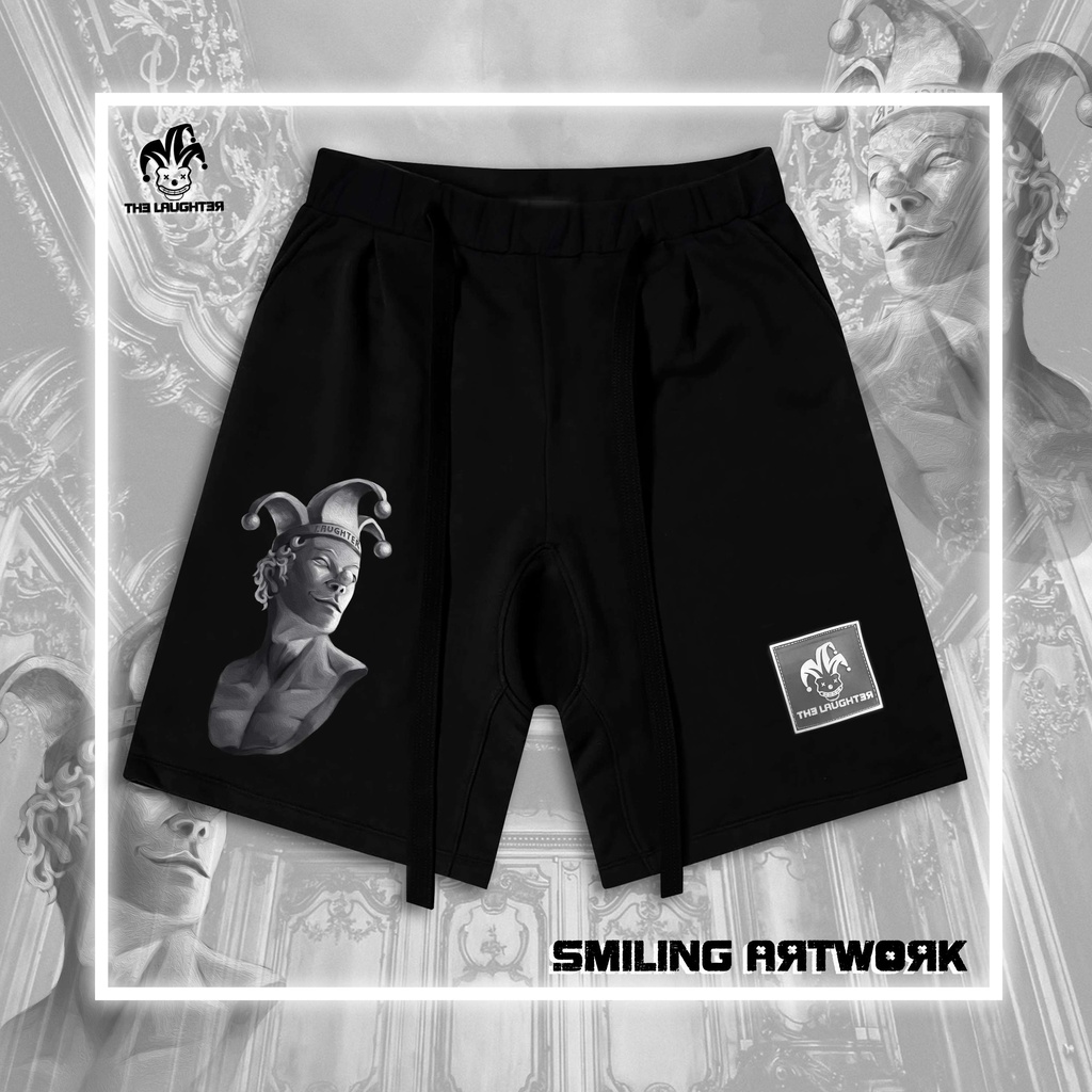 �Smiling Artwork Shorts - Quần Short Đũng Thụng Hip Hop