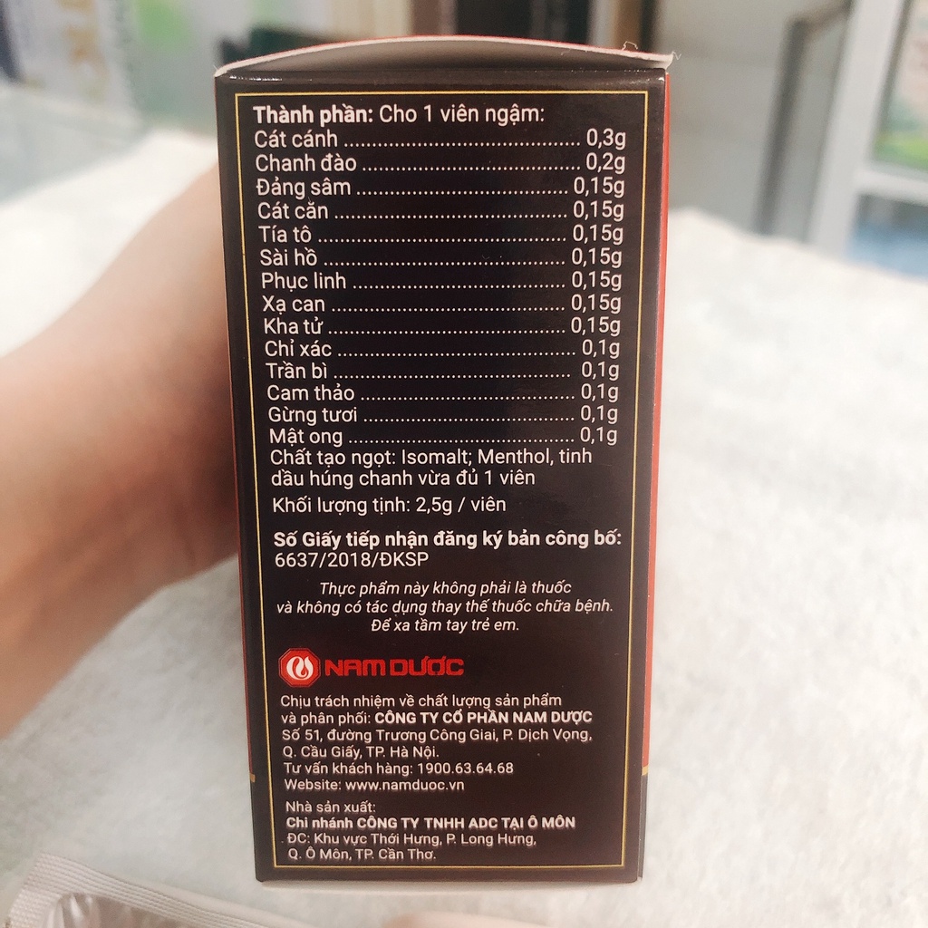 Viên ngậm An Thanh, giảm đau rát họng, khàn tiếng, ho khò khè