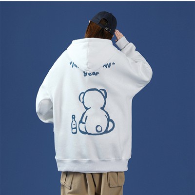 Áo hoodie cặp đôi unisex nam nữ sweater local brand hàn quốc cute khoác zip choàng cardigan chống nắng GẤU TEDDY - HÀNG