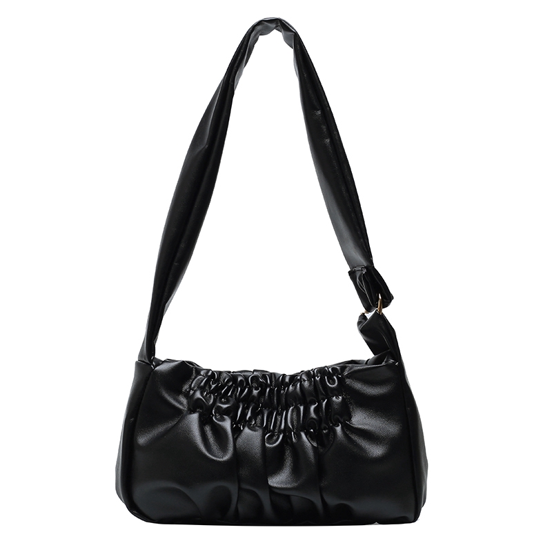 IELGY Túi xách đeo vai màu trơn đơn giản xinh xắn cho nữ