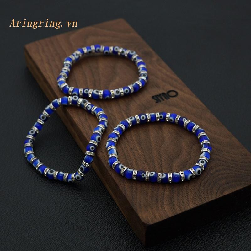 Vòng Tay Chuỗi Hạt Đá Mắt Quỷ May Mắn Cho Nam Và Nữ