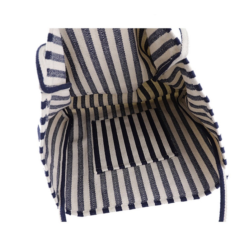 IELGY Túi Đeo Vai Vải canvas Họa Tiết Kẻ Sọc Phong Cách Hàn Quốc Cổ Điển Thời Trang Cho Nữ