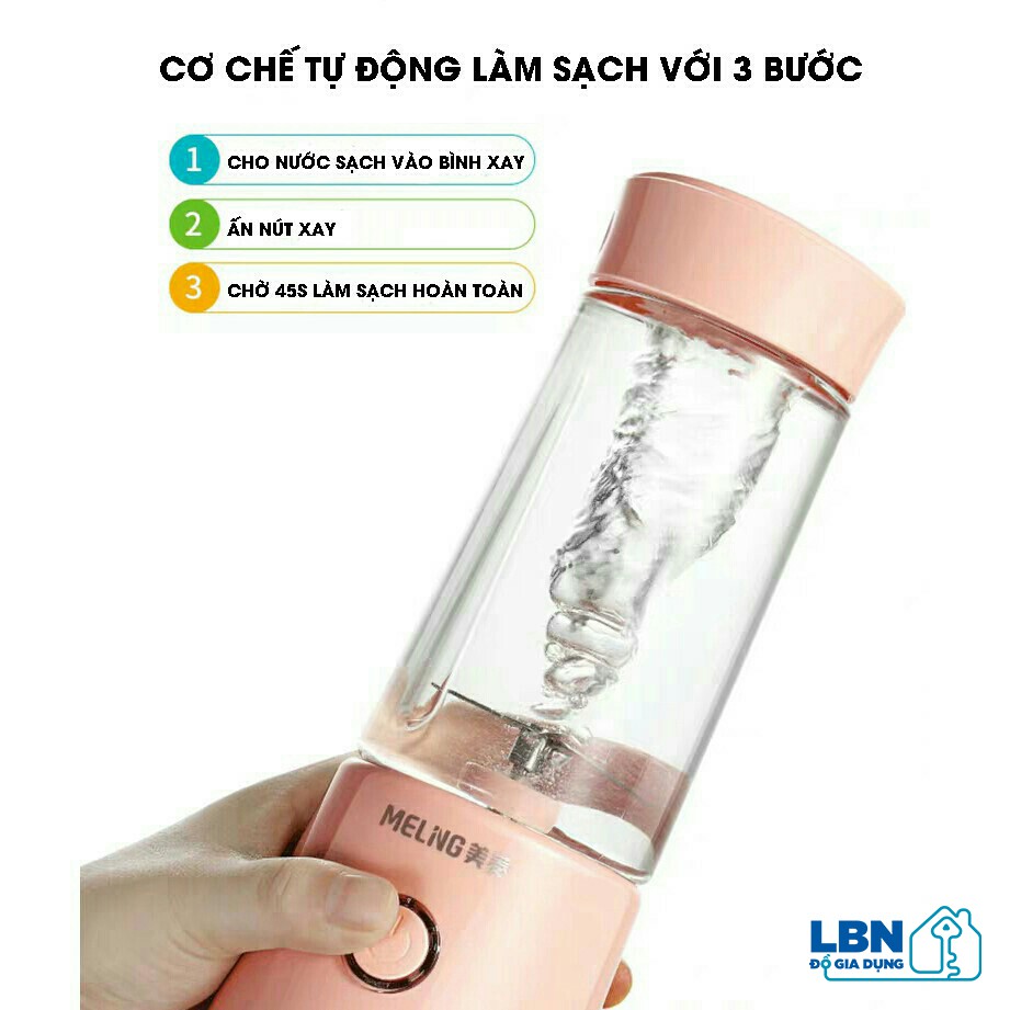 [CÓ SẴN] MÁY XAY XOAY SINH TỐ CẦM TAY MINI TIỆN DỤNG MEILING XAY NƯỚC ÉP HOA QUẢ XAY ĐÁ NGHIỀN NHỎ THỰC PHẨM 330ML