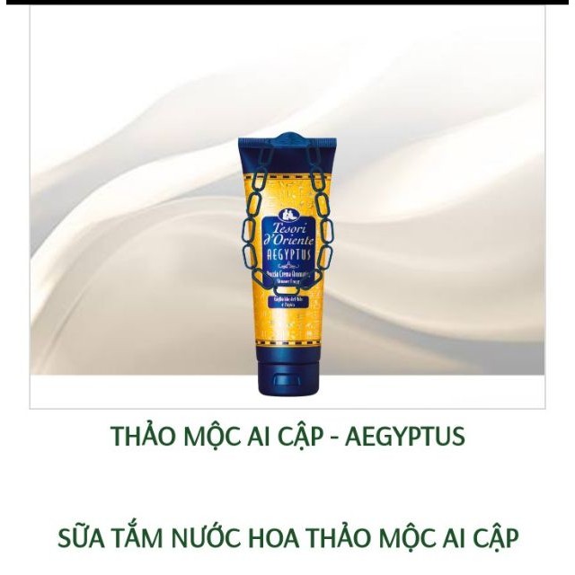 (HÀNG CHÍNH HÃNG) Sữa tắm nước hoa Tesori D' Oriente AEGYPTUS Thảo Mộc Ai Cập 250ml - Nhập khẩu từ ITALY