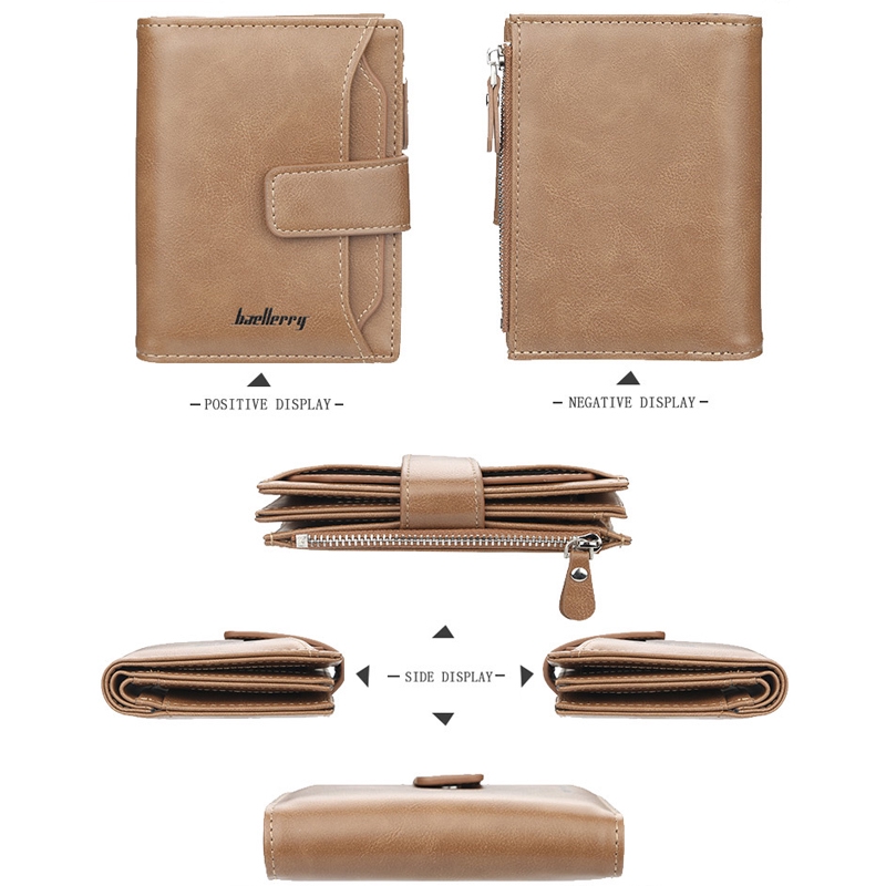 Ví Ngắn Baellerry Chất Lượng Cao Đa Năng Cho Nam