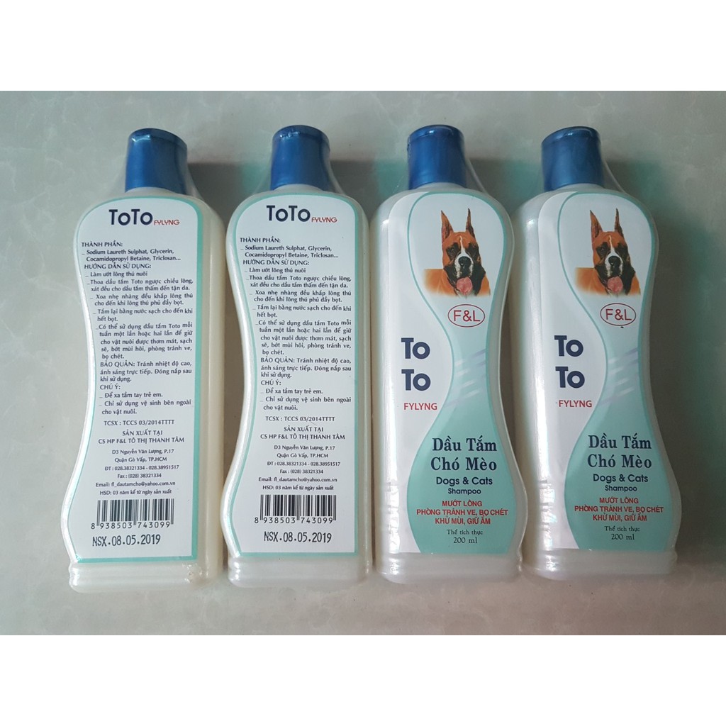 Dầu tắm chó mèo ToTo