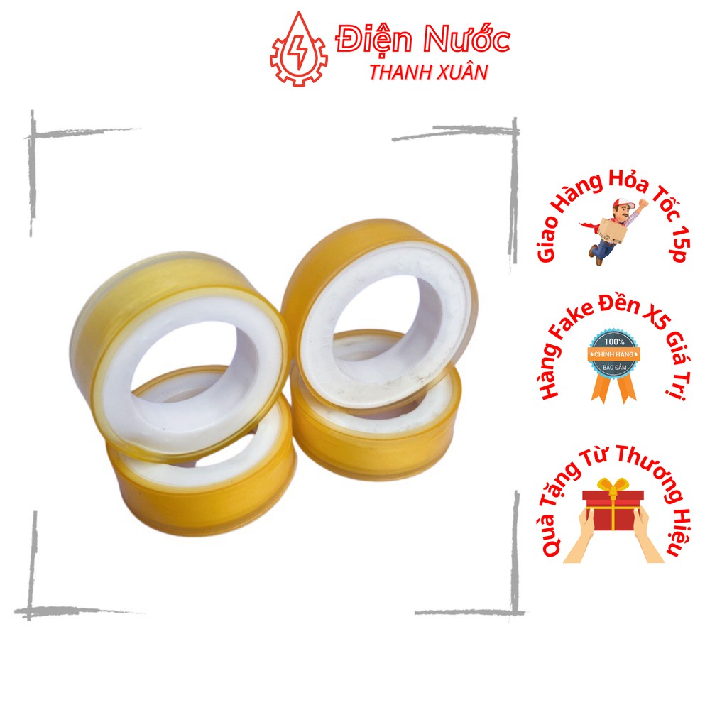 Băng Tan Cao Su Non Quấn Ống Nước Chống Rò, Băng Keo Lụa Đa Năng Chính Hãng Vỏ Nhựa Vàng 9028