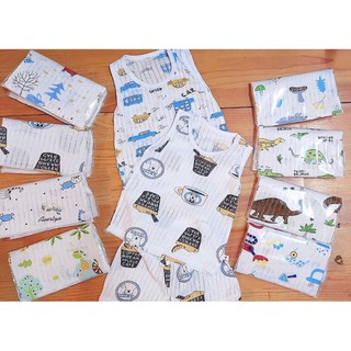 Bộ cotton giấy ba lỗ cho bé yêu