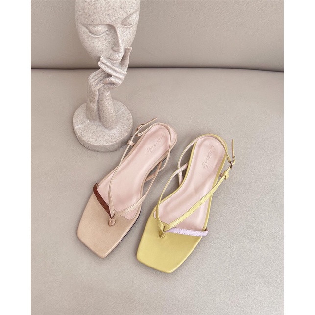 Sandal dây mix màu