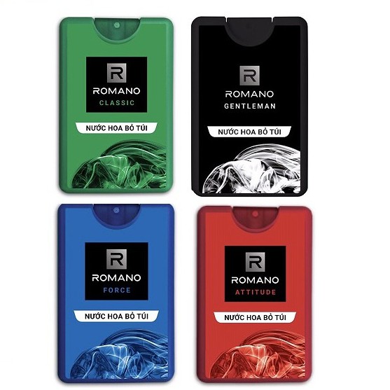 Lẻ 1 Nước Hoa bỏ túi Romano: Classic, Attitude, Force, Gentleman 18ml (Tách từ set hàng tặng) | BigBuy360 - bigbuy360.vn
