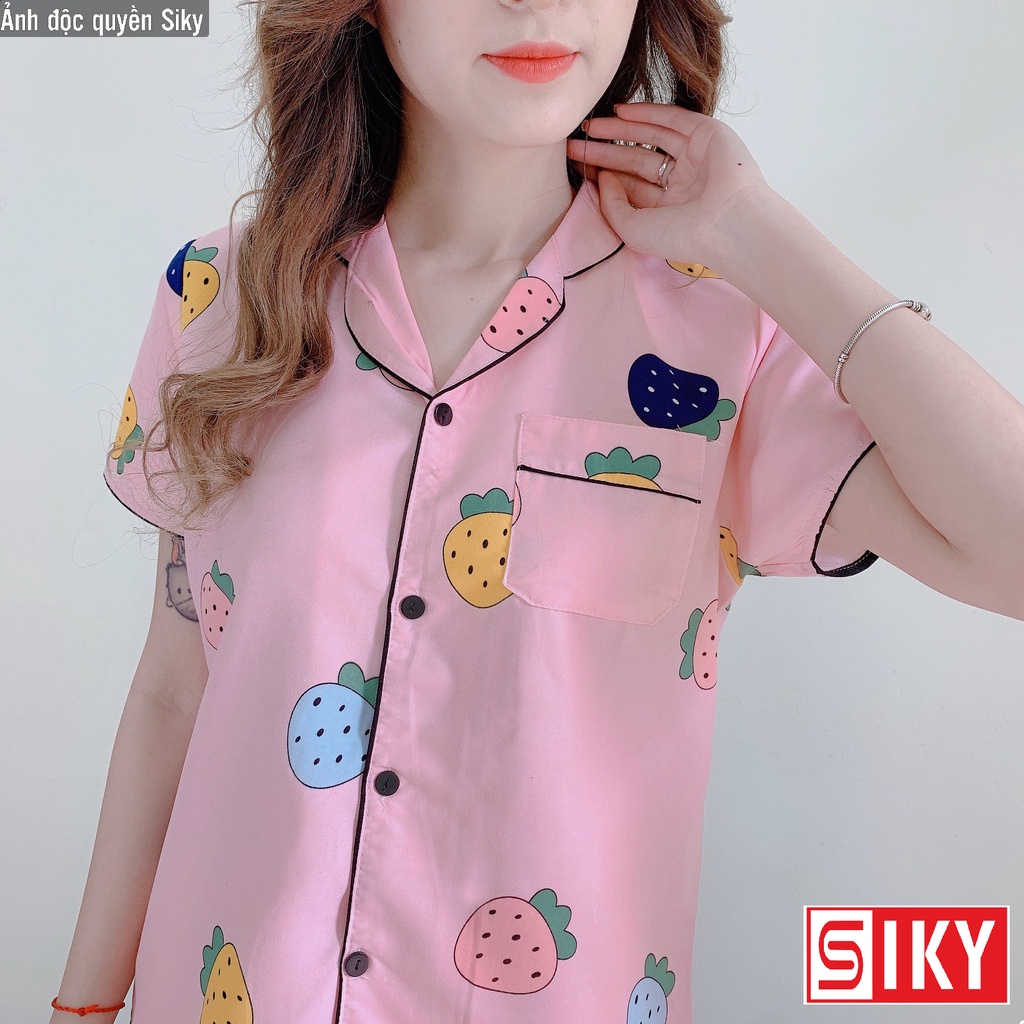 Bộ ngủ nữ pijama cộc tay dễ thương BN06