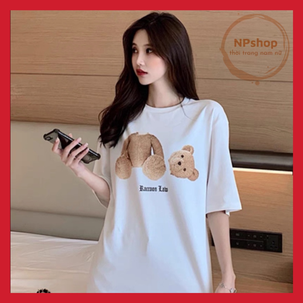 Áo phông tay lỡ cotton basic