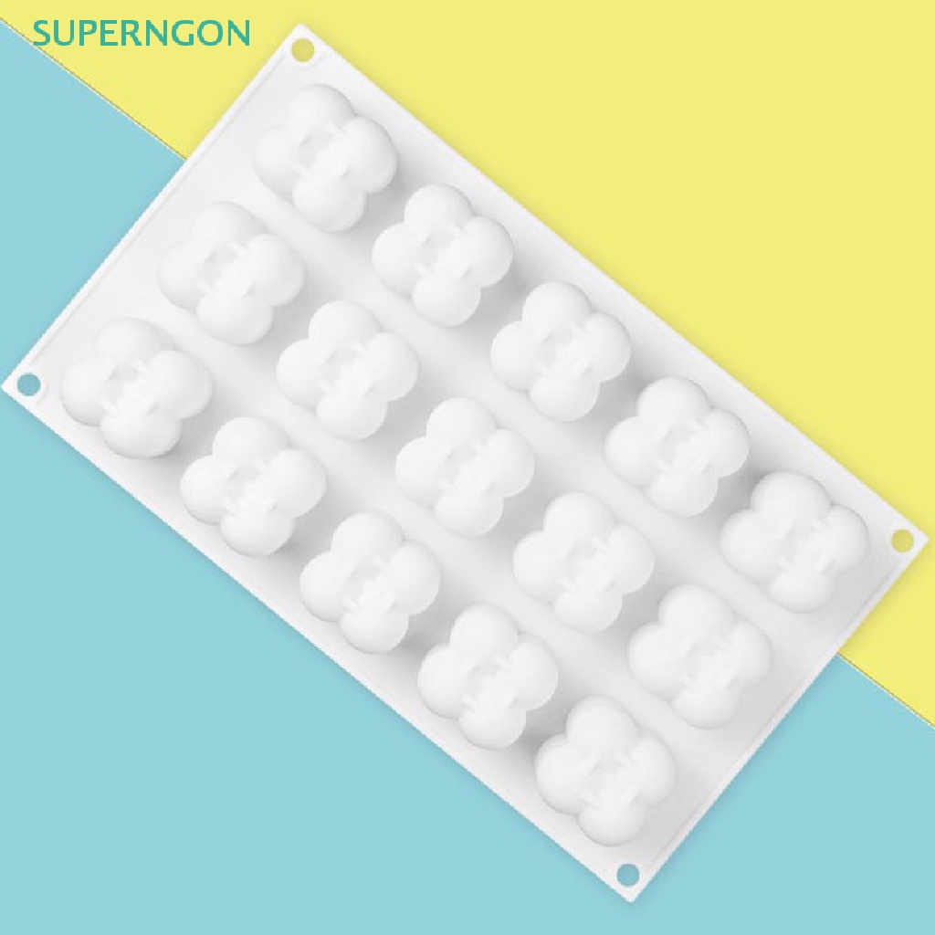 1 Khuôn Silicone 15 Ngăn Tạo Hình Trang Trí Bánh