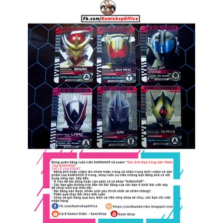 Thẻ kamen rider: shuki, gold drive, jun, larc, gai, glaive