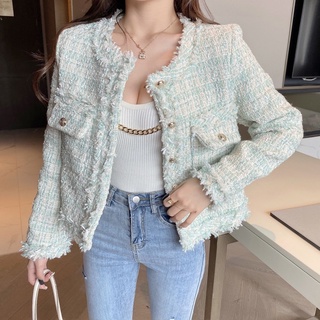 Áo dạ tweed tiểu thư sang chảnh