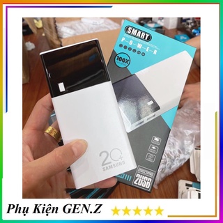 Pin sạc dự phòng, sạc dự phòng samsung dung lượng lớn 30000mah tích hợp 2 cổng sạc usb có đèn led + led hiển thị % pin.