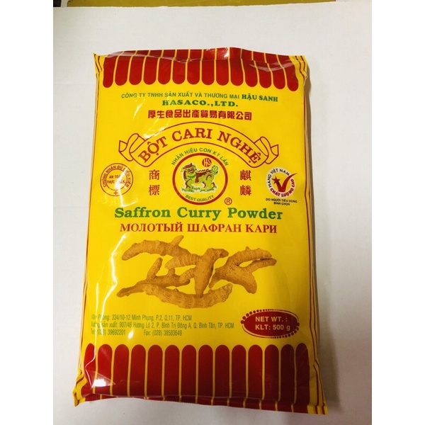Bột cà ri Nghệ HẬU SANH 500g