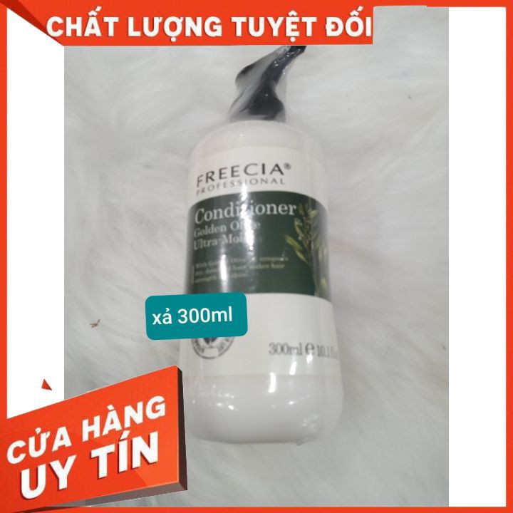 Dầu xả Freecia Golden Olive 1000ml - 500ml -300ml   FREESHIP giúp dưỡng ẩm và phục hồi tóc hư tổn nặng ,giúp tóc mượt