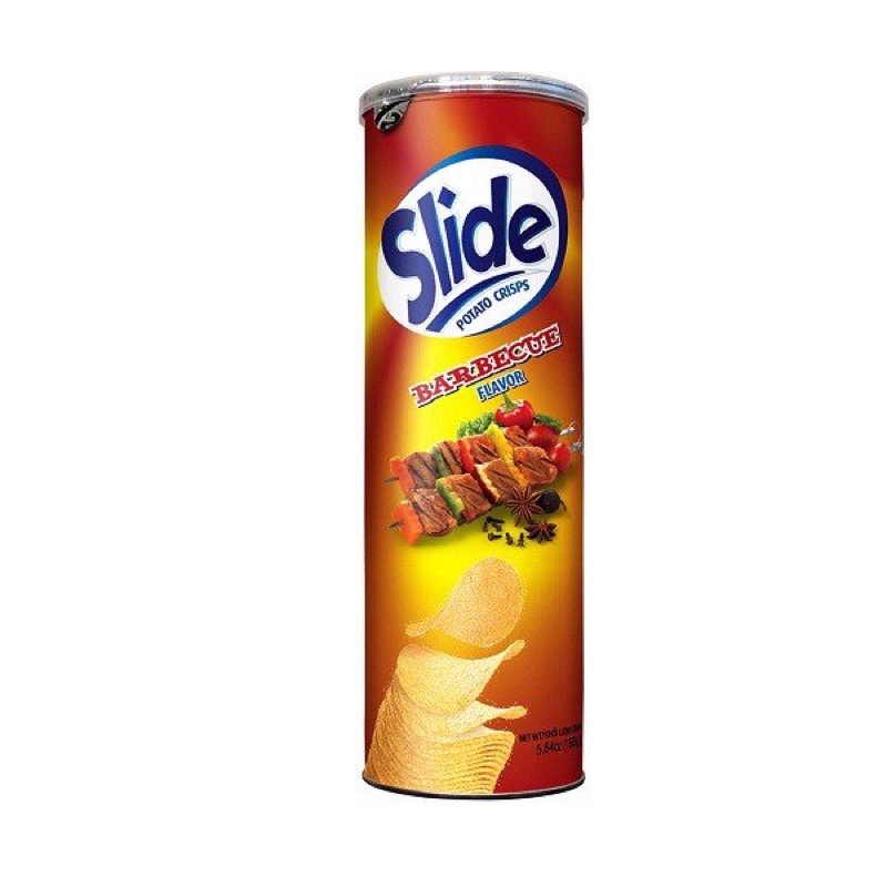 Snack Khoai Tây Lon Slide Vị Thịt Nướng / Hành / Tự Nhiên / Thơm Cay