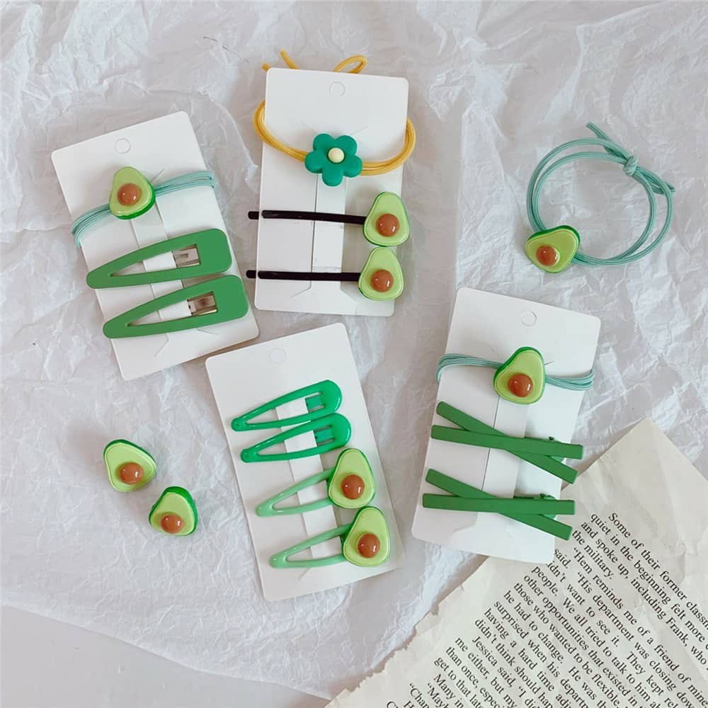 Set kẹp tóc trái bơ hottrend