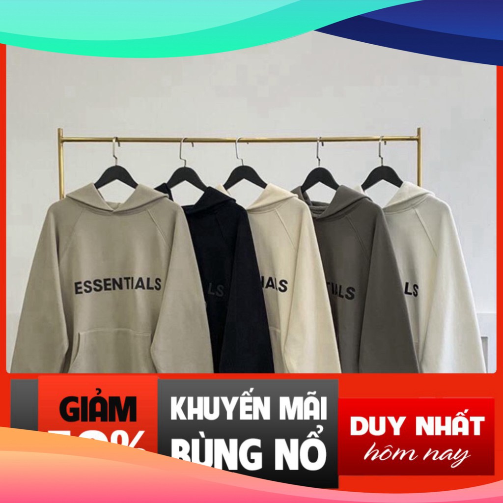 Áo Hoodie Essentials -TINOWWEAR, Chất Nỉ Bông Cotton Dày Dặn Có Đủ 5 Màu kèm ảnh thật Thời trang unisex Tino | BigBuy360 - bigbuy360.vn