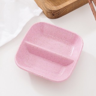 Bộ 3 Chén nước chấm 2 ngăn chất liệu từ lúa mạch
