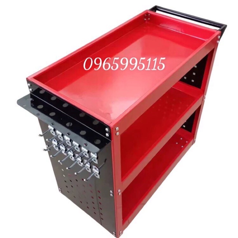 Giá đựng đồ nghề 3 tầng thiết kế móc treo 2 bên