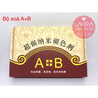 Dung dịch xoá A+ B, xoá lông mày, hình xăm tattoo