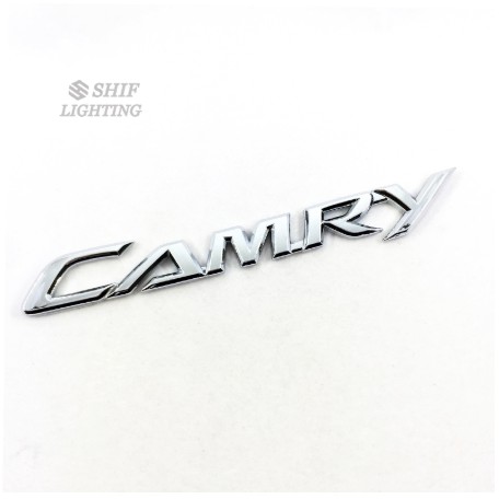 Logo xe Toyota Chữ Camry dán sau đuôi cốp xe nhựa mạ crom