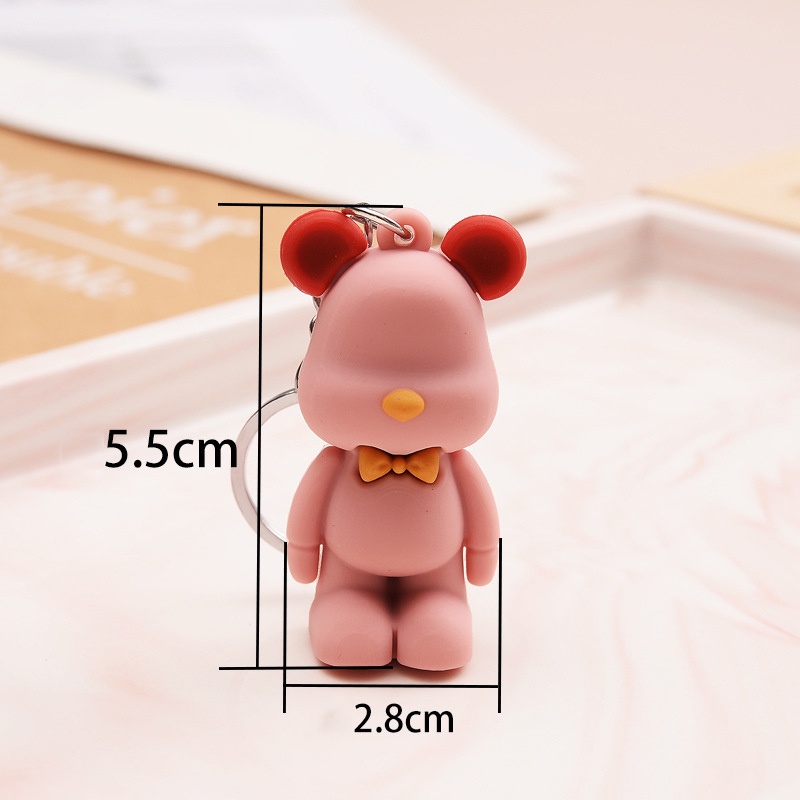 Móc Gắn Chìa Khóa Xe Nhà Balo Túi Xách Quà Tặng Lưu Niệm Hình Gấu 3D - Minh An Saigon