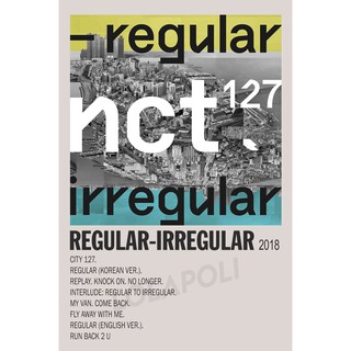 Tấm áp phích in hình Album K-pop Regular-irregular - Nct 127