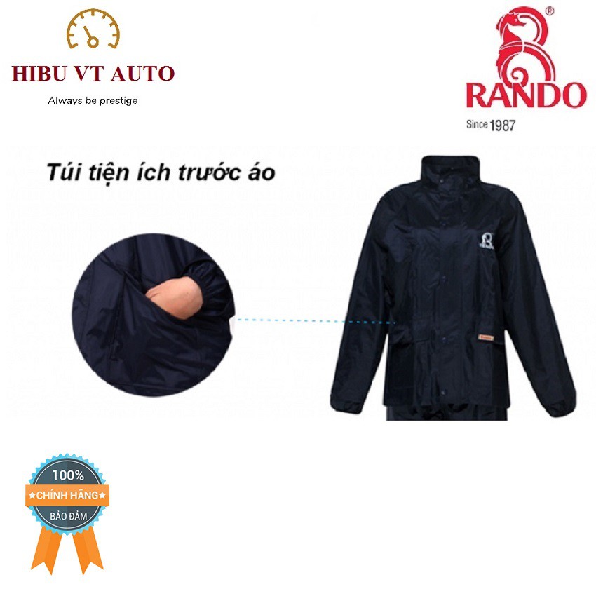 Áo mưa Rando bộ Best thông dụng (ASNS-27) an toàn, thiết kế phù hợp cả nam và nữ