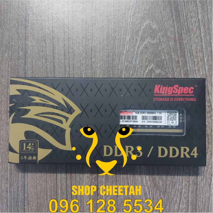 Ram KingSpec DDR3-4GB/8GB-1600MHz cho PC – CHÍNH HÃNG KingSpec – Bảo hành 3 năm