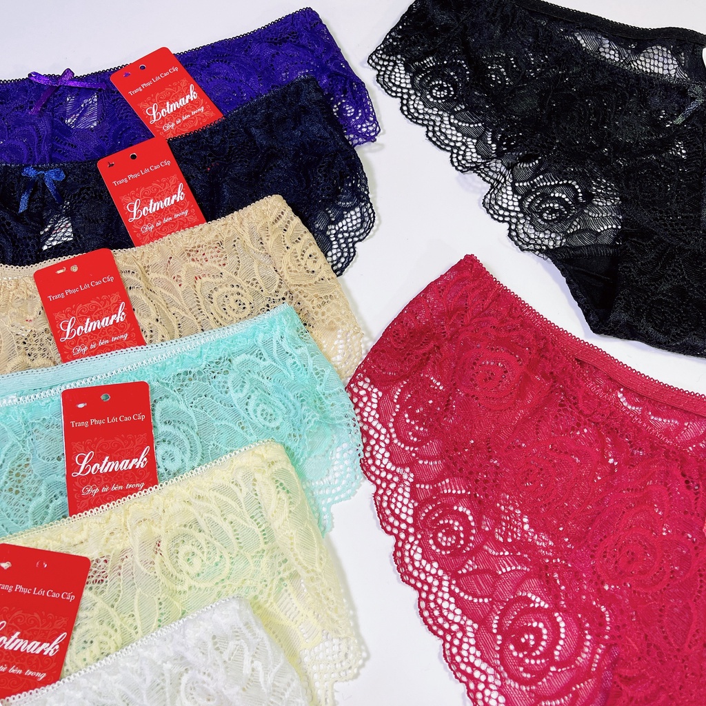 Combo 10 quần lót ren xuyên thấu gợi cảm đủ size LM01