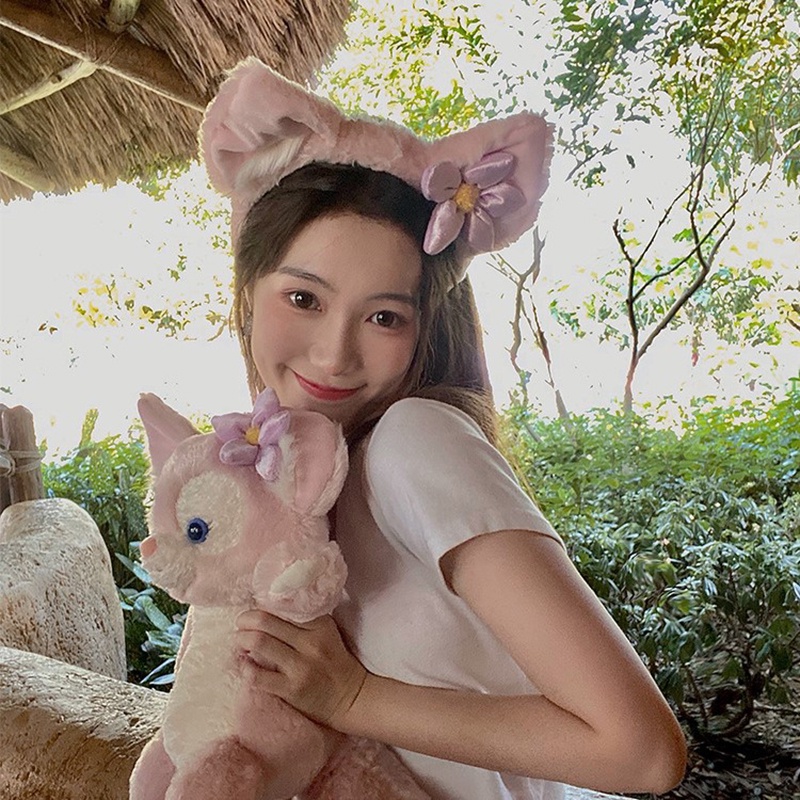 Băng Đô Cài Tóc Hình Búp Bê Hoạt Hình Belle Dễ Thương Thời Trang Thu Đông