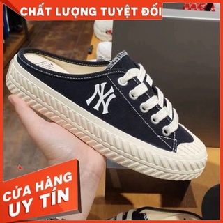 Siêu sale giày sục thể thao nữ siêu hotrend n yy cao cấp - giày đạp gót nữ chữ trắng giá rẻ siêu sale