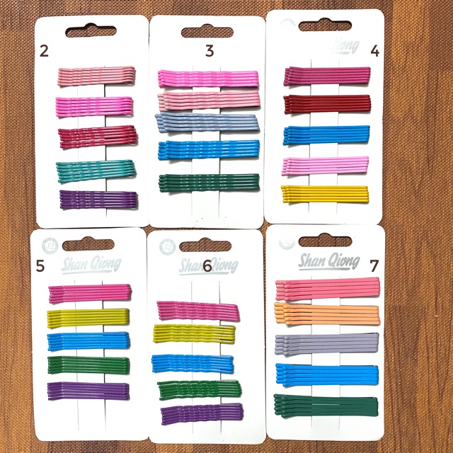Set 30 ghim tóc nhiều màu