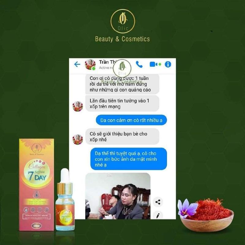 [CHÍNH HÃNG] SERUM COLLAGEN SAFFRON OLIC - kèm phiếu bảo hành